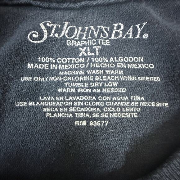 St Johns Bay Paradise Rockin’ Stout Beer Guitar Graphic Tee Black XLT Cotton - Picture 4 of 7